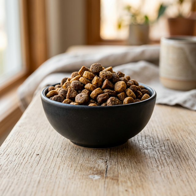 Premium dry cat kibble